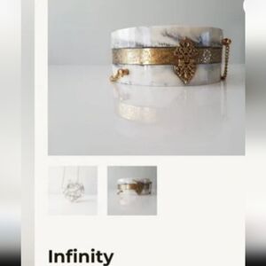 INFINITY Marble and Gold Accent Clutch or Crossbody